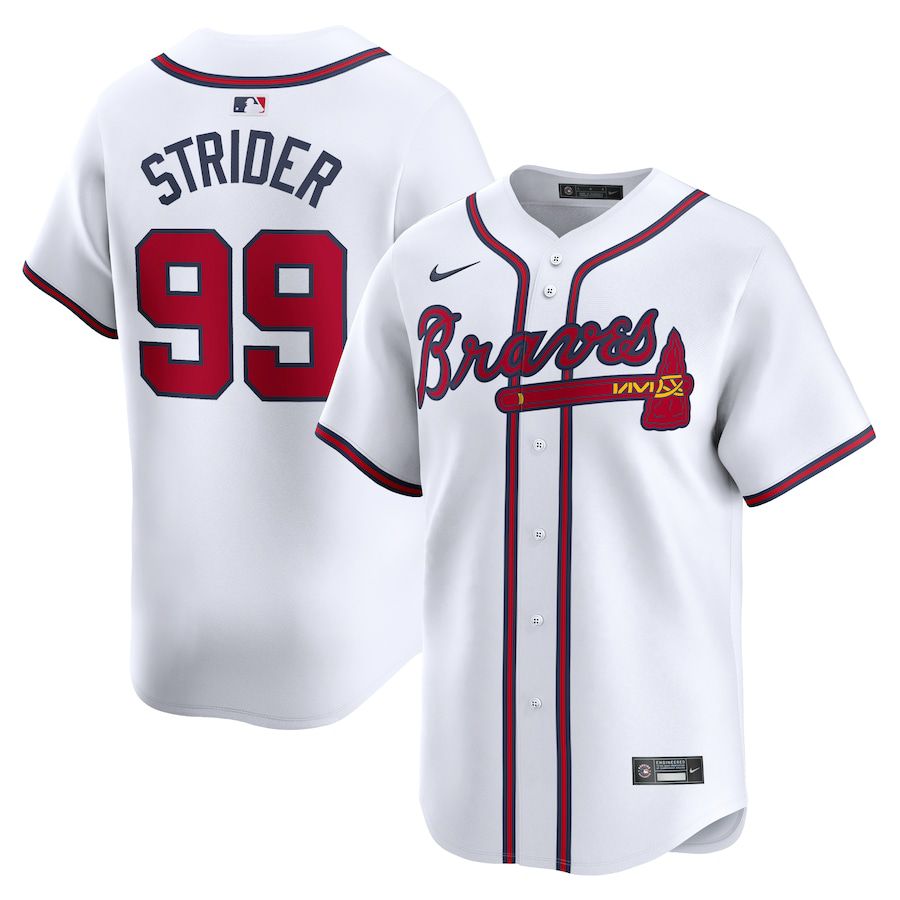 Men Atlanta Braves #99 Spencer Strider Nike White Home Limited Player MLB Jersey->atlanta braves->MLB Jersey